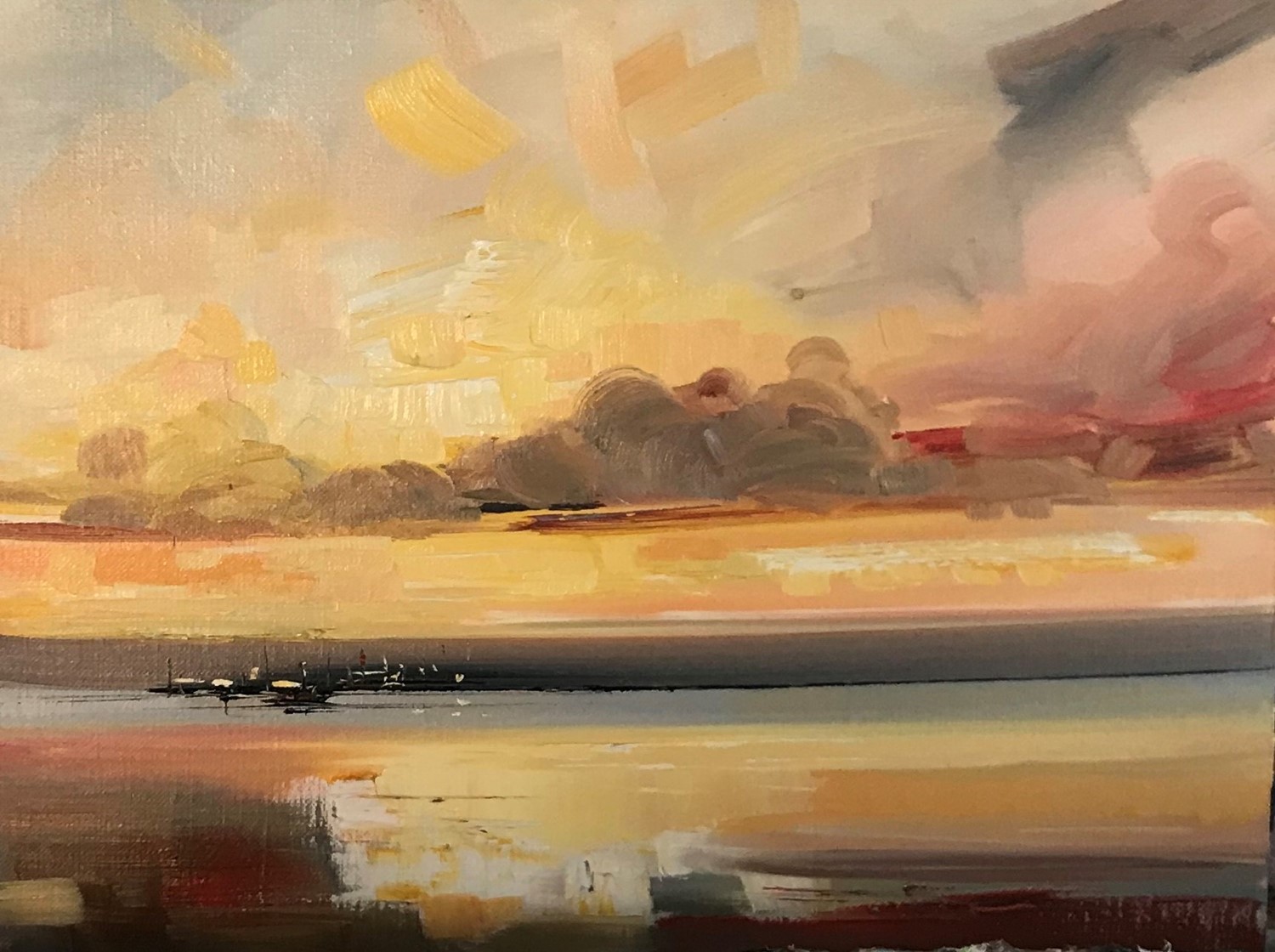 'A Hazy kind of sunset' by artist Rosanne Barr